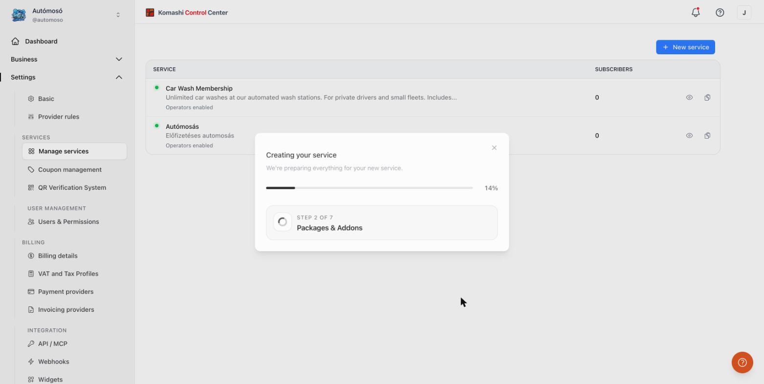 Creating your service