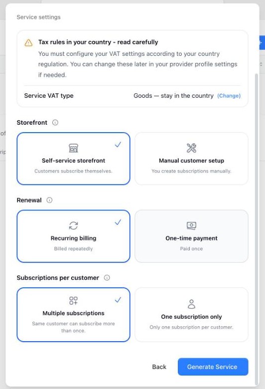 Review your service