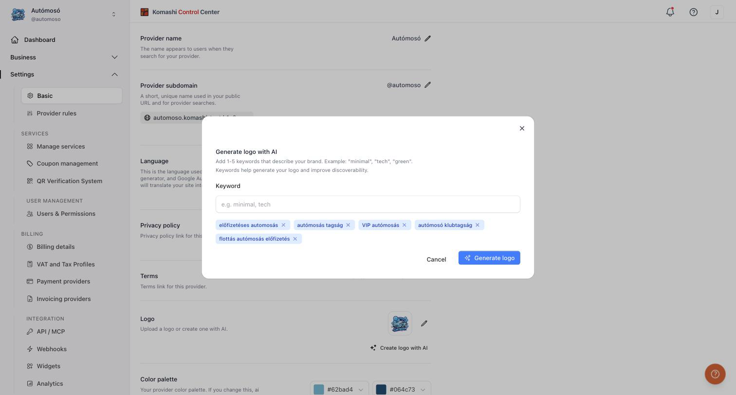 Generate logo with AI